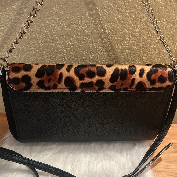 Kate Spade Ocelot Leopard Calf Hair evening clutch/crossbody. HOST PICK - Picture 3 of 8